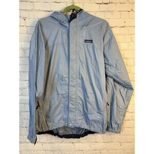 Vintage Patagonia Torrentshell Rain Hoody Jacket M Blue rare find